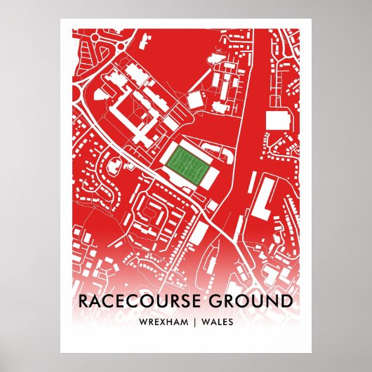 Racecourse Ground Poster - Zuhause von Wrexham AFC (Vorne)