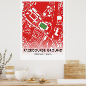 Racecourse Ground Poster - Zuhause von Wrexham AFC (Küche)