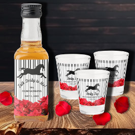 Racehori und Rose Derby Day Schnapsglas