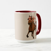 Racehorse-Gewinner des klassischen Rennens Tasse (VorderseiteRechts)