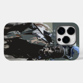 Racehorse mit Jockey in Blue Cell Case (Rückseite (Horizontal))