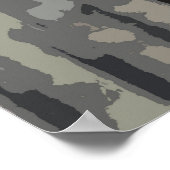 Racehorse mit Jockey in Blue Poster (Ecke)