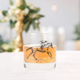 Racehorse Moderner Reitsport-Individuelle Name Whiskyglas