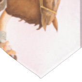 RaceHorse und JockeyWaterColor Tischdecke (Schrägansicht)