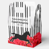Racehorse und Rose Derby Brautparty Geschenkschachtel (Geöffnet)