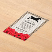 Racehorse und Rose Derby Party Acryleinladungen (Ablage )