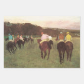 Racehorses bei Longchamp von Edgar Degas Geschenkpapier Set (Vorderseite 3)