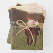 Racehorses bei Longchamp von Edgar Degas Geschenkpapier Set (Beispiel)