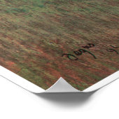 Racehorses in a Landscape, 1894, Edgar Degas Poster (Ecke)