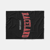 Raceland Louisiana Uni University Style Fleecedecke (Vorderseite (Horizontal))