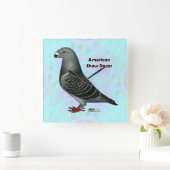 Racer ASR anzeigen Quadratische Wanduhr (Zuhause)