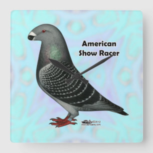 Racer ASR anzeigen Quadratische Wanduhr