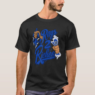 Racer Blue 5s T-Shirt zu Rags 2 Richs 5 Rennen