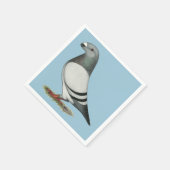 Racer Blue Bar Pigeon anzeigen Serviette (Ecke)
