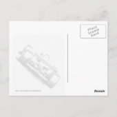 Racer Postkarte (Rückseite)