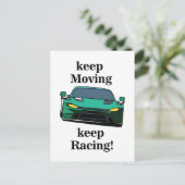 Racer Racing Racing Postkarte (Stehend Vorderseite)
