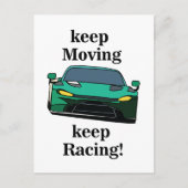 Racer Racing Racing Postkarte (Vorderseite)
