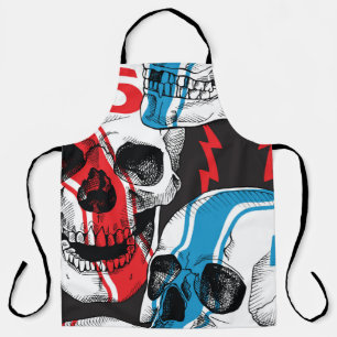 Racer Skull: Vintage Nahtlose Rebellion. Schürze