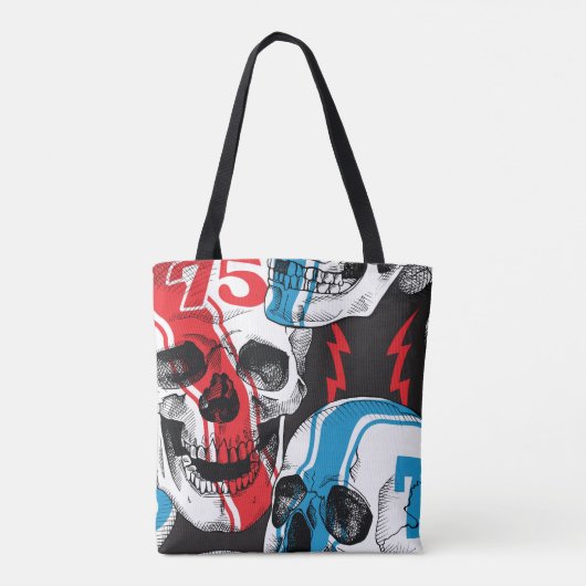Racer Skull: Vintage Nahtlose Rebellion. Tasche (Rückseite)