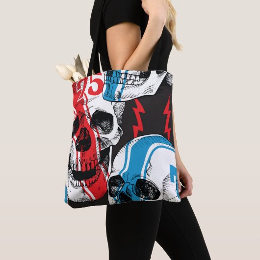 Racer Skull: Vintage Nahtlose Rebellion. Tasche (Von Nahem)