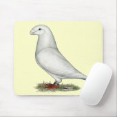 Racer White anzeigen Mousepad (Mit Mouse)