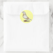 Racer Yellow Bar Runder Aufkleber (Tasche)