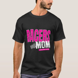 Racers Mama Mama Racing Checked Flag T-Shirt