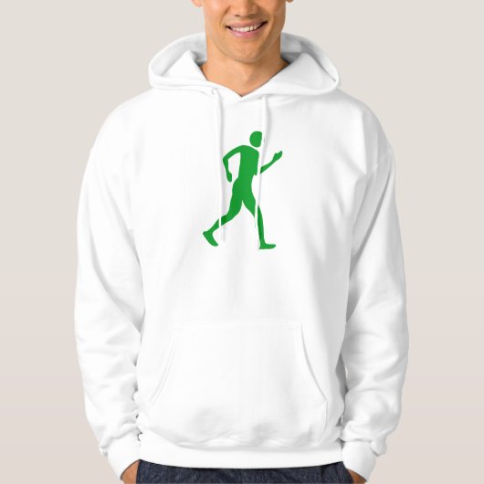 Racewalk - Grasgrün Hoodie (Vorderseite)