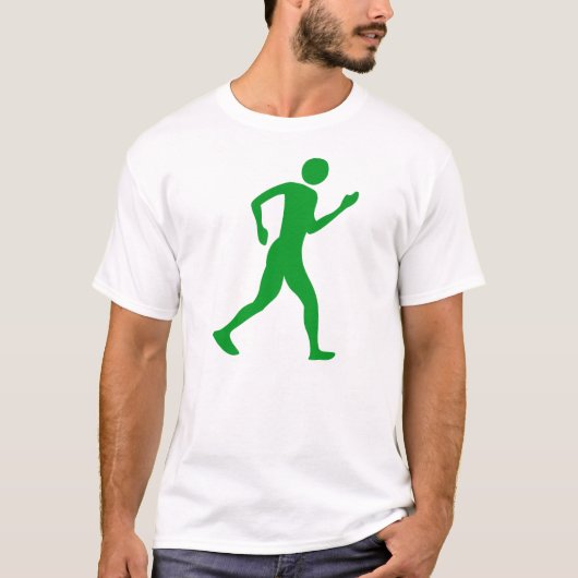 Racewalk - Grasgrün T-Shirt (Vorderseite)