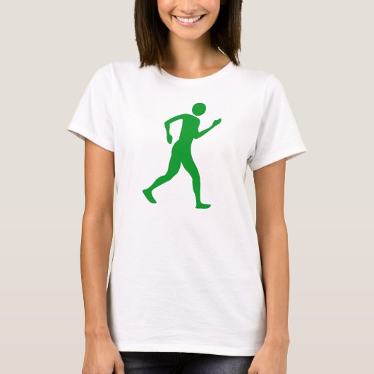 Racewalk - Grasgrün T-Shirt (Vorderseite)