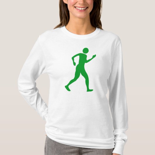 Racewalk - Grasgrün T-Shirt (Vorderseite)