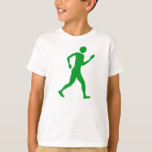 Racewalk - Grasgrün T-Shirt (Vorderseite)