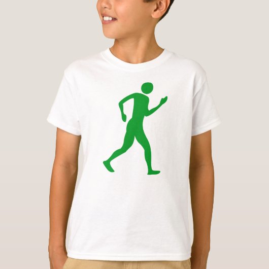 Racewalk - Grasgrün T-Shirt (Vorderseite)