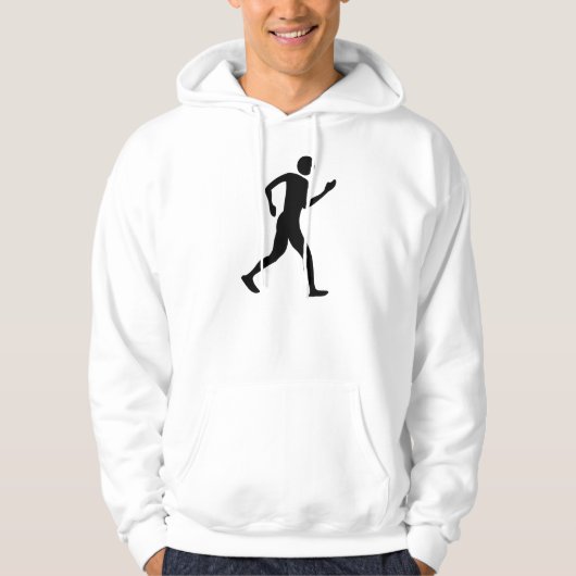 Racewalk - schwarz hoodie (Vorderseite)
