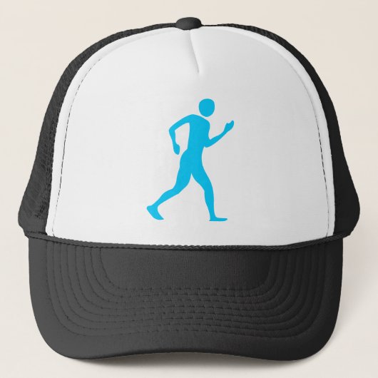 Racewalk - Sky Blue Truckerkappe (Vorderseite)