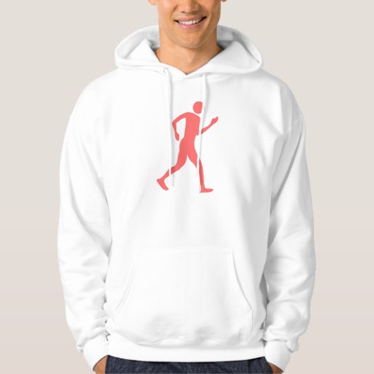 Racewalk - tropisches Rosa Hoodie (Vorderseite)