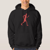 Racewalk - tropisches Rosa Hoodie (Vorderseite)