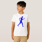 RaceWalking - Blau T-Shirt (Vorne ganz)