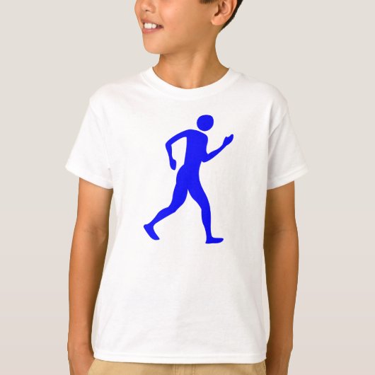 RaceWalking - Blau T-Shirt (Vorderseite)
