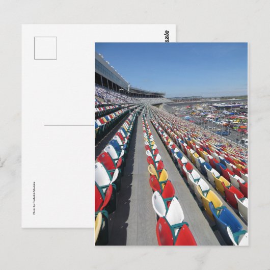 Raceway-Sitze Postkarte (Vorne/Hinten)