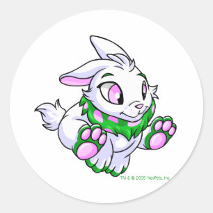 Racgreen Cybunny Runder Aufkleber