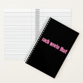 Rach Spiral Notebook Notizblock (Innen)