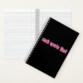 Rach Spiral Notebook Notizblock