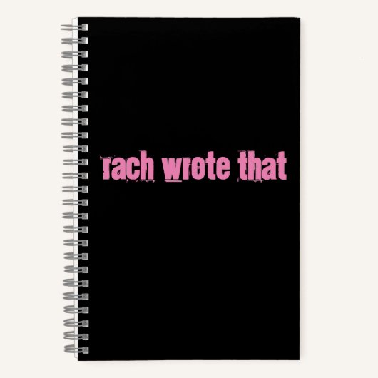 Rach Spiral Notebook Notizblock (Vorderseite)