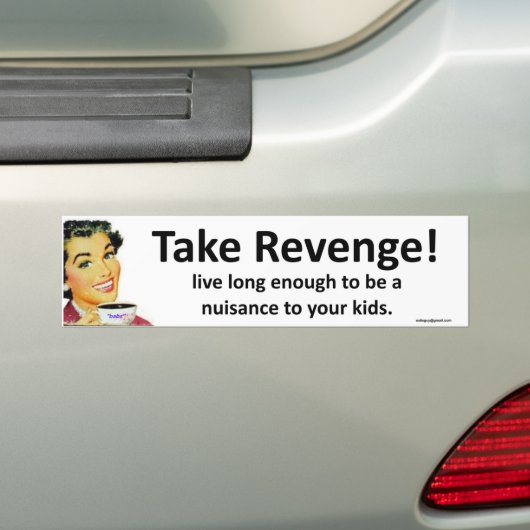 Rache! Autoaufkleber (Auf Auto)