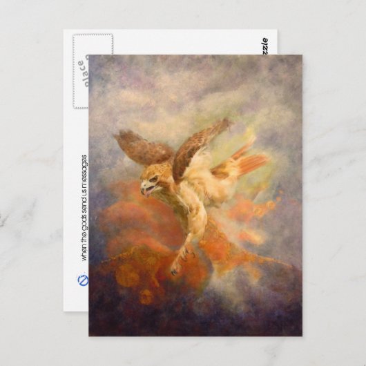 Rache, Botschaft der Mars Postkarte (Vorne/Hinten)