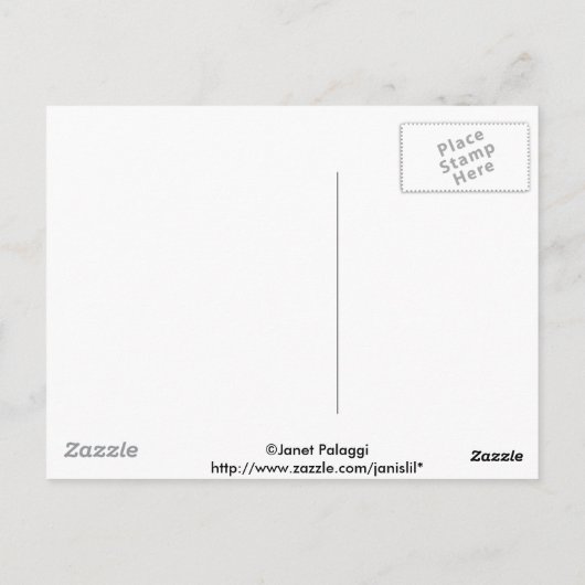 Rache der Gottesmutter Postkarte (Rückseite)