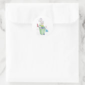 Rache der Wheelie bin Katze! Runder Aufkleber (Tasche)