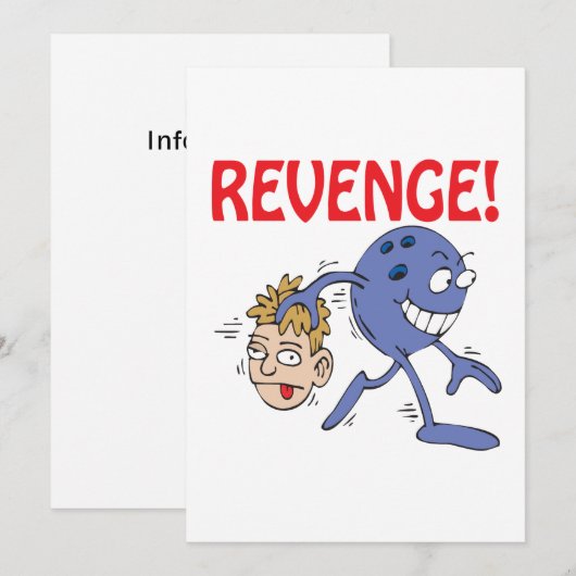 Rache Einladung (Vorne/Hinten)