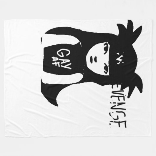 Rache Fleecedecke (Vorderseite (Horizontal))